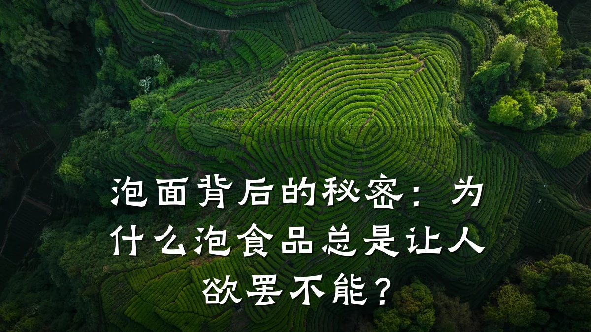 泡面背后的秘密：为什么泡食品总是让人欲罢不能？
