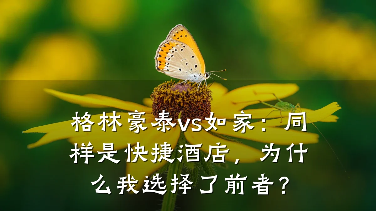 格林豪泰vs如家:同样是快捷酒店,为什么我选择了前者?