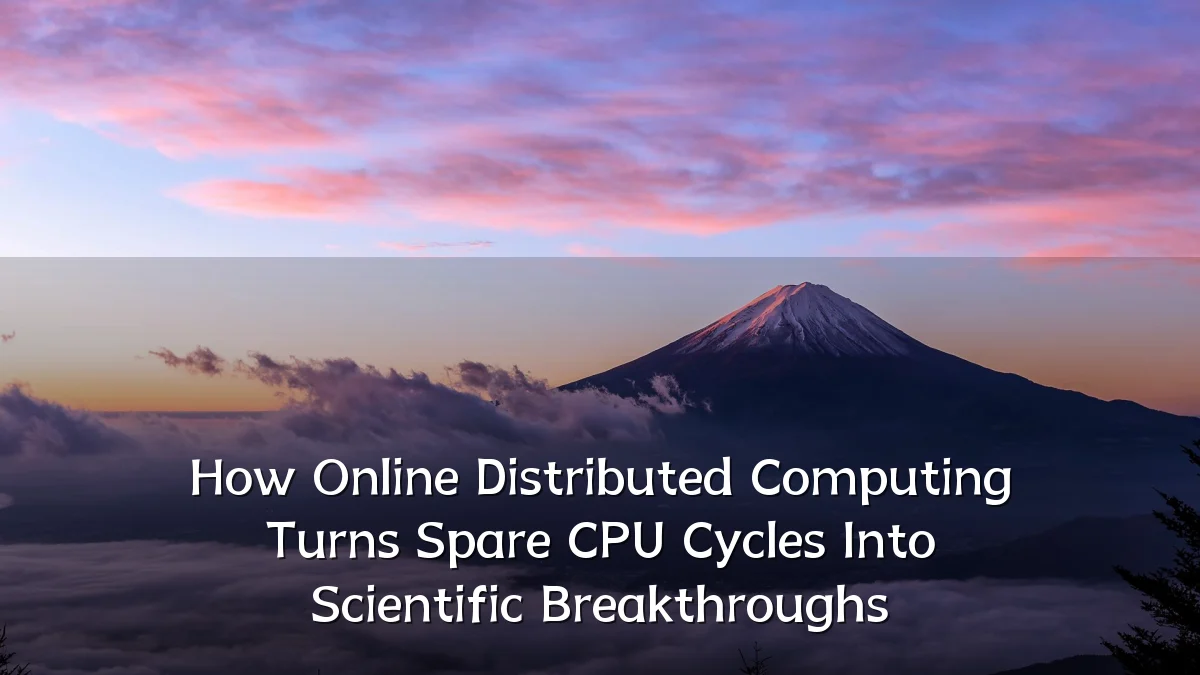 How Online Distributed Computing Turns Spare CPU Cycles Into Scientific Breakthroughs