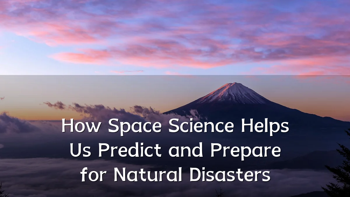 How Space Science Helps Us Predict and Prepare for Natural Disasters