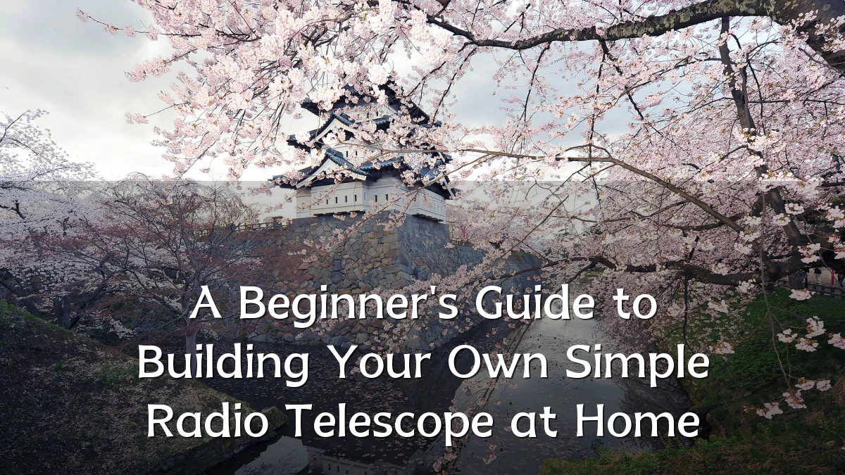 A Beginner's Guide to Building Your Own Simple Radio Telescope at Home