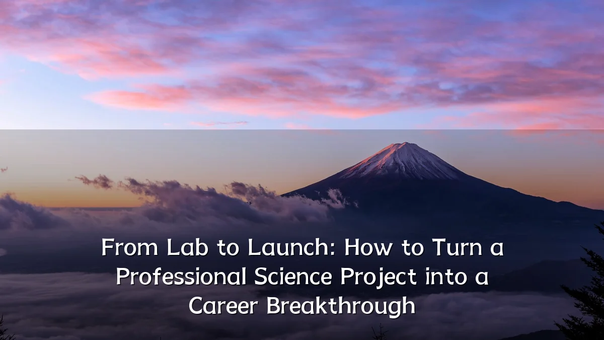 From Lab to Launch: How to Turn a Professional Science Project into a Career Breakthrough