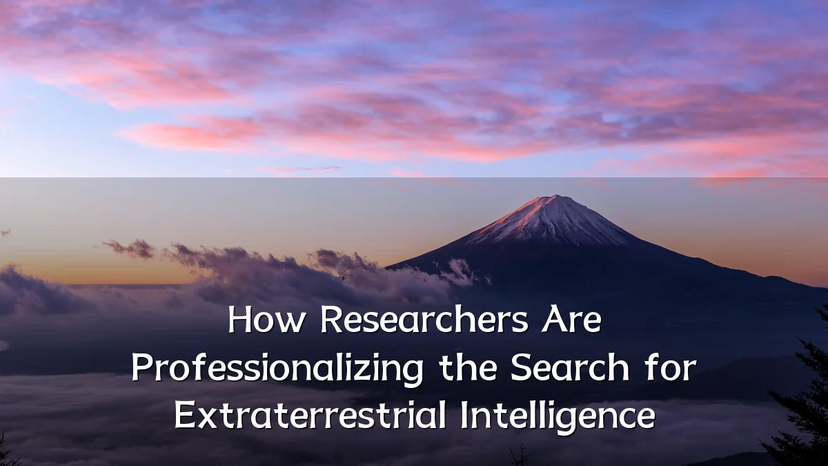How Researchers Are Professionalizing the Search for Extraterrestrial Intelligence