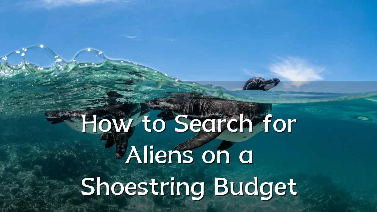 How to Search for Aliens on a Shoestring Budget
